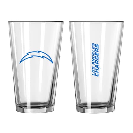 Logo Brands Los Angeles Chargers 16oz Gameday Pint Glass 626-G16P-1